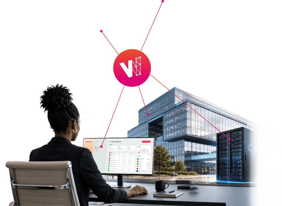 The future of data security is distributed: encryption, distribution and redundancy, with a choice of node network or cloud storage.
