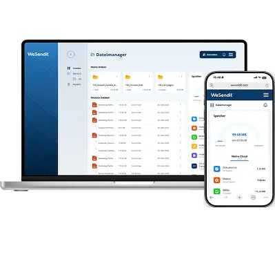 WeSendit File Management dashboard preview